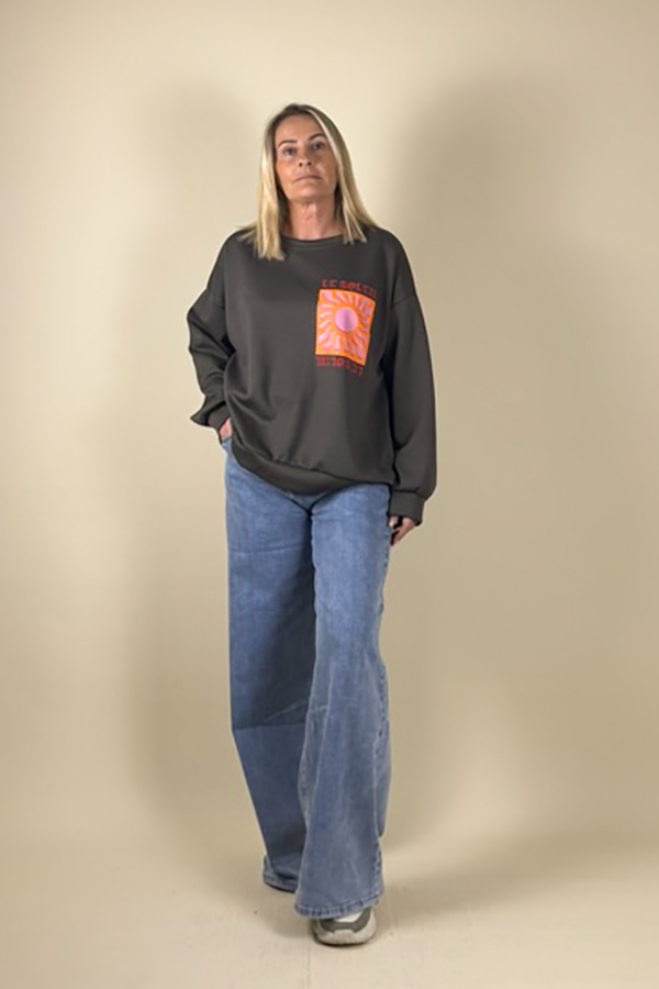 sweat kaki soleil