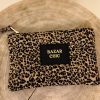 pochette coton motif animal léopard