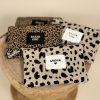 pochette coton motif animal léopard