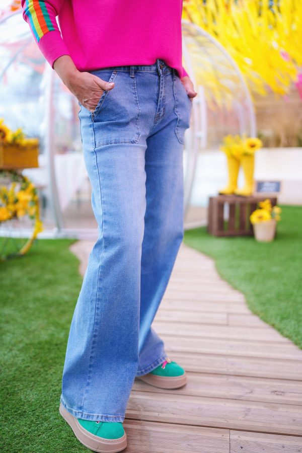 jean ellie bleu flare