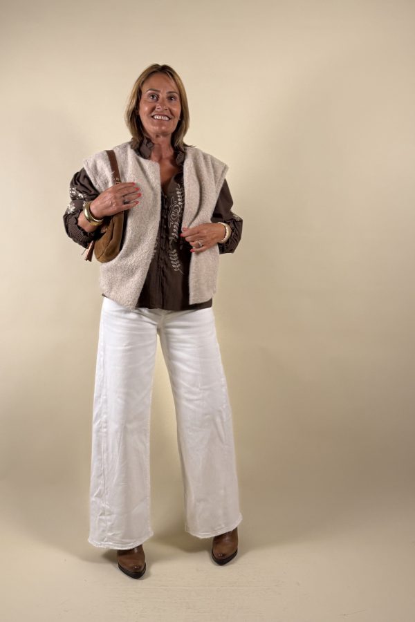 gilet sans manche laine bouillie