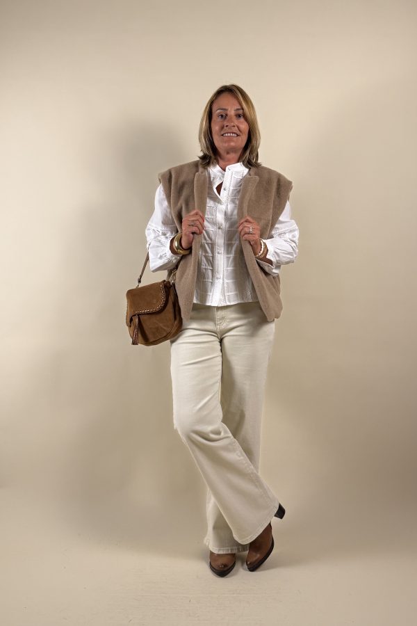 gilet sans manche laine bouillie