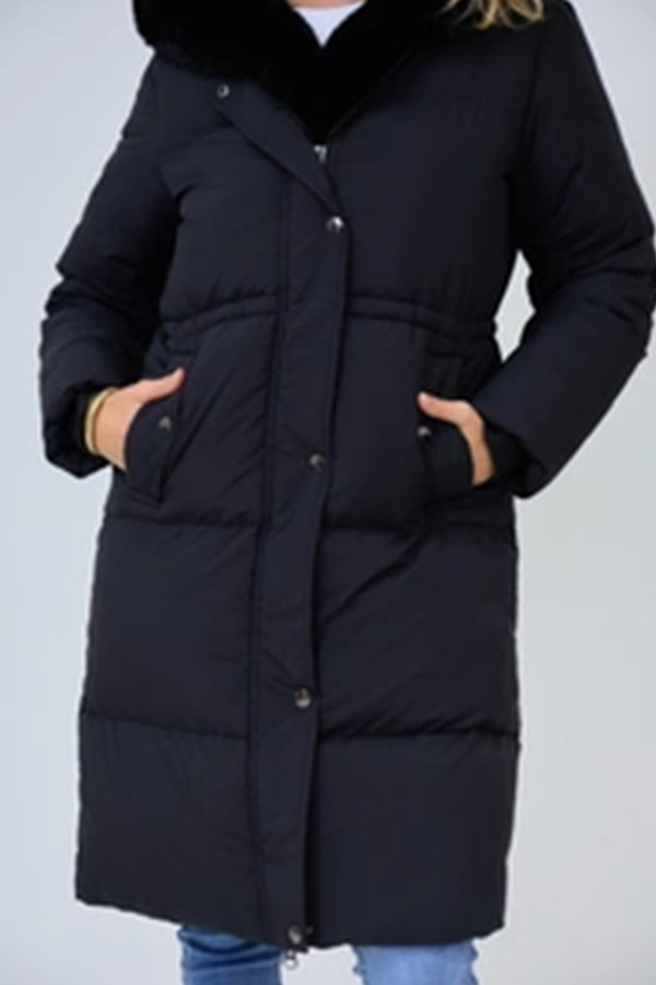 Doudoune longue Shani- Made in Italie