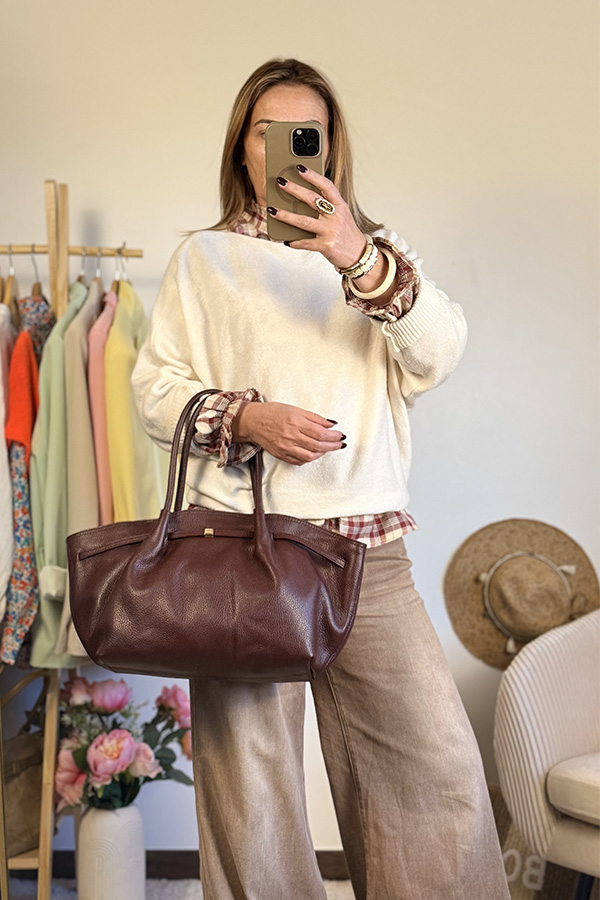 Berenice Genuine grained leather Bag