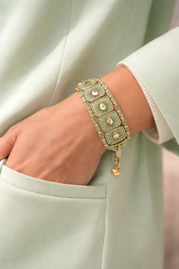 Bracelet Marie - Vert d'eau
