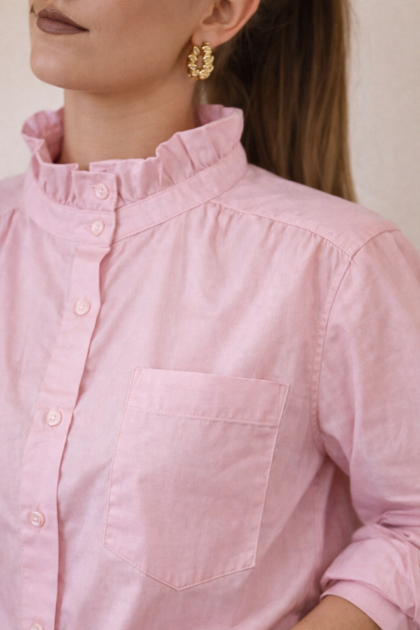 Alternative view of Chemise Fanny- 2 couleurs- 100% Coton