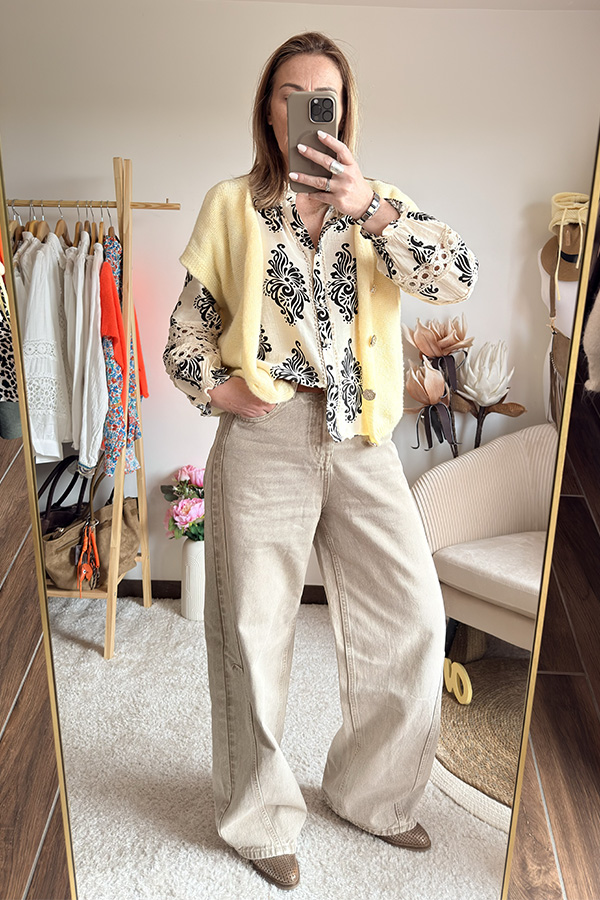 Alternative view of Gilet Emma Jaune