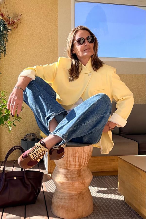 Blazer asymétrique Louane - 4 couleurs - Jaune