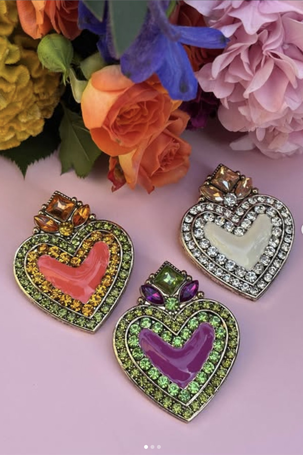 Clip Exvoto "Coeur Sacré" - 4 couleurs