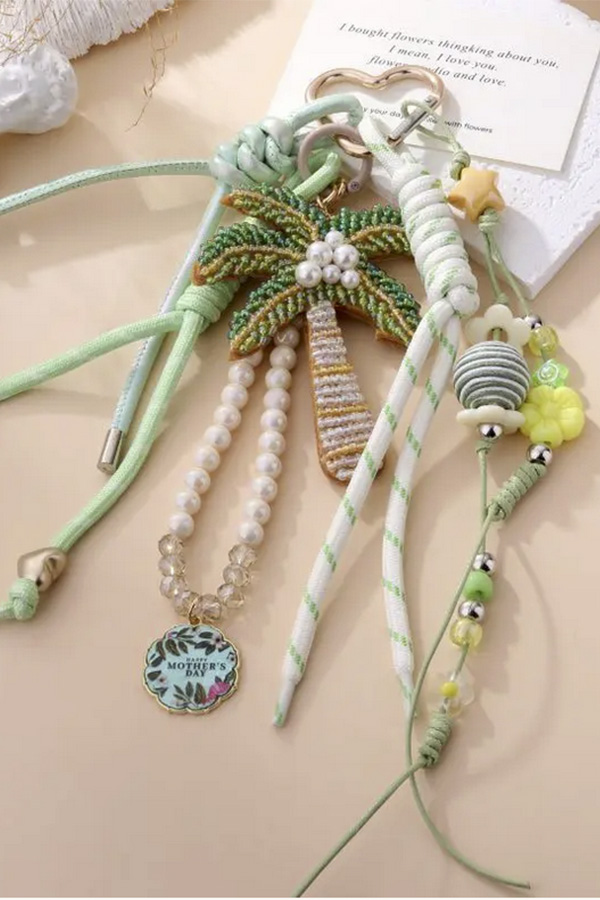 Bijou de sac / Porte-clés "Palmier"