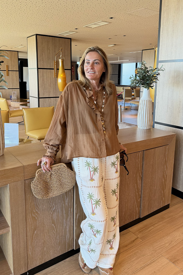 Alternative view of Blouse Naëlle Marron
