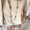 T-shirt Camille Camel – Basique coton Chic & Bohème