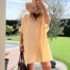 Robe Chemise Josie Jaune Pâle – Bohème Chic Femme