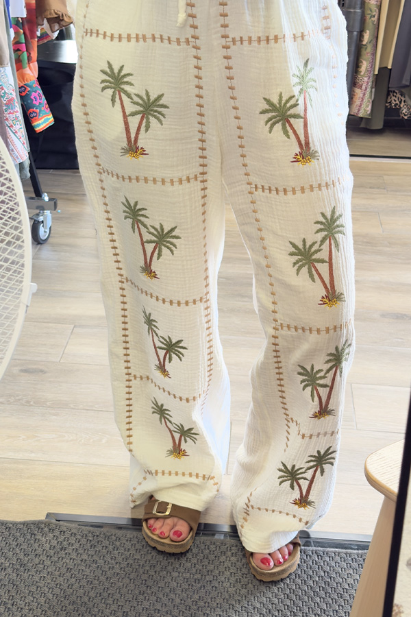 pantalon gaz de coton