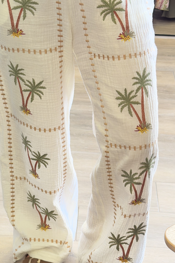 pantalon gaz de coton