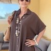 Robe Anne – Robe Chemise 100 % Coton – Marron, Terracotta ou Beige