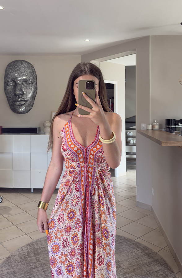 robe longue bohème dos nu