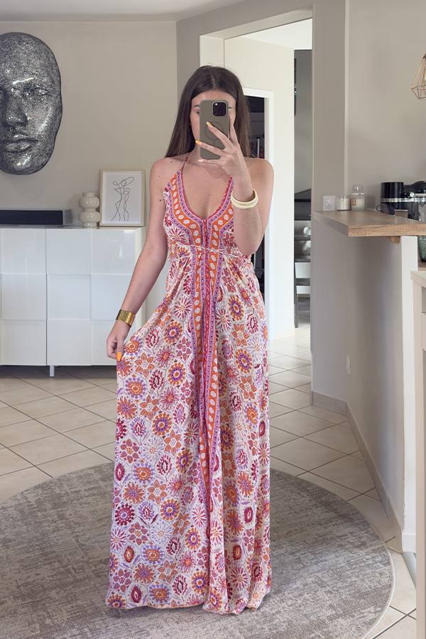 robe longue bohème dos nu