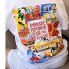 T-shirt Joy Blanc Imprimé – Coton Épais Oversize