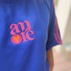 Sweat Blue bleu femme manches 3/4 |