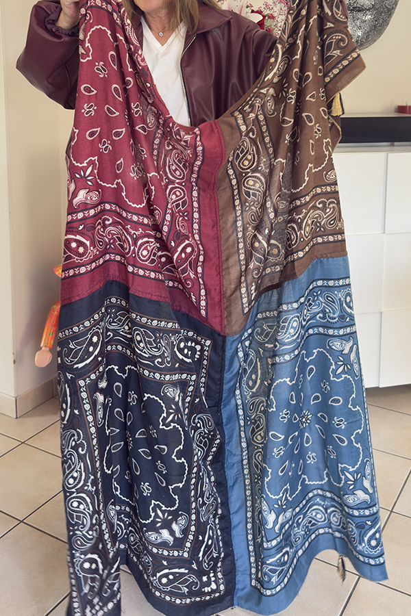grande écharpe bandana femme